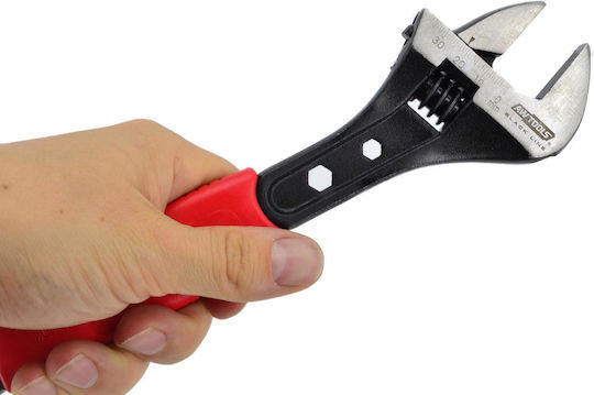 AWTools French Wrench Length 200mm with Max Jaw Capacity up to 32mm & Non-slip Handle