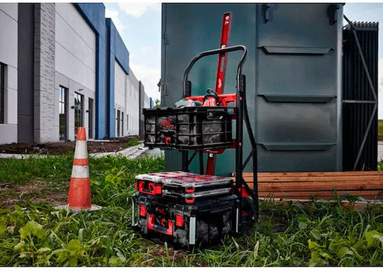 Milwaukee Transport Trolley Packout Foldable for Weight Load up to 180kg Red