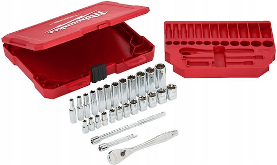 Milwaukee Set Ratchet 1\4" 28pcs