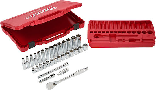 Milwaukee Set Ratchet 3\8" 32pcs