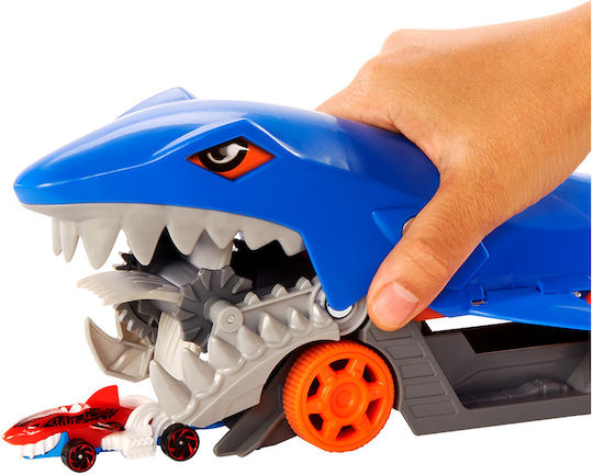 Hot Wheels Shark Chomp Transporter Set with Truck 1:64 for Ages 4+
