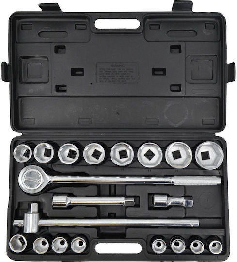 AWTools Set de chei tubulare și clichet 3\4" 21buc