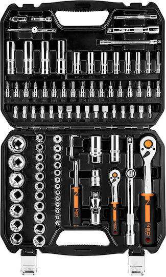 Neo Tools Καστάνια με Καρυδάκια 1\4" & 1\2" 94τμχ