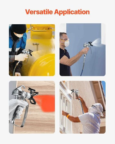 Vevor Airless Πιστόλι Βαφής Άνω Δοχείου
