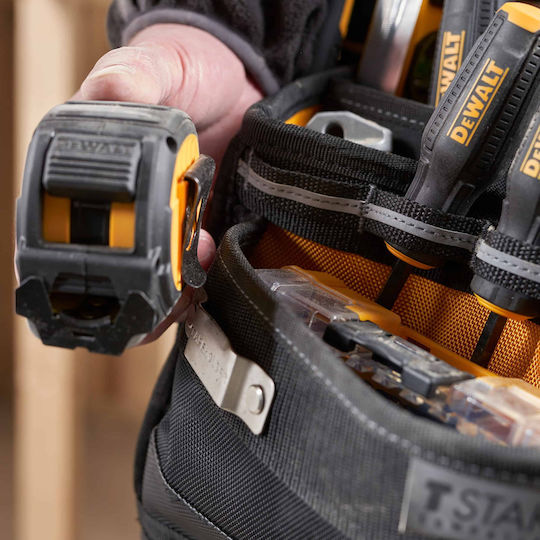 Dewalt TSTAK Τσάντα Χειρός Τροχήλατη Ανοιχτού Τύπου Αδιάβροχη Μαύρη