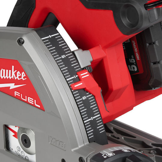 Milwaukee FPS55-552P Βυθιζόμενο Δισκοπρίονο 18V 2x5.5Ah με Ρύθμιση Ταχύτητας και με Σύστημα Αναρρόφησης