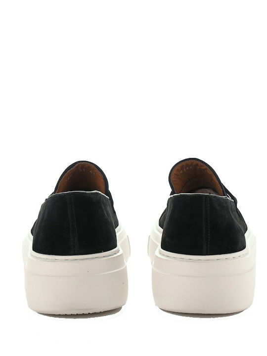Men's Suede Moccasins Black