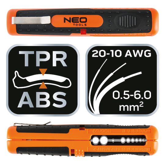 Neo Tools Απογυμνωτής Ομοαξονικών Καλωδίων με Μήκος 140mm