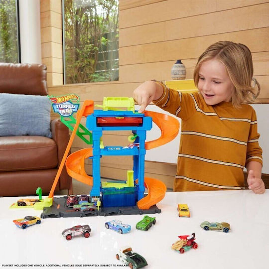 Hot Wheels Color Shifters Tunnel Twist Car Wash Πίστα 1:64 για 3+ Ετών