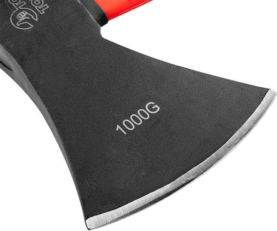 Top Tools TOP-05A210 Τσεκούρι Μήκους 44.5cm και Βάρους 1kg με Λαβή Fiberglass