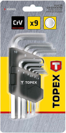 Topex Set 9 Allen Wrenches