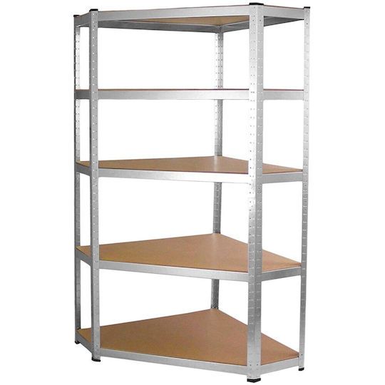 Topeshop Raft Metalic Colț Dexions 90x30x180 cm cu 5 Rafturi Rezistență Totală 875 kg