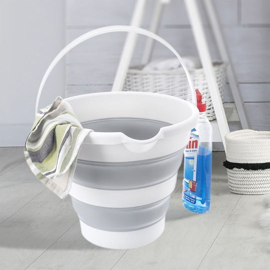 Orion Pliabil Găleată Din plastic Capacitate 12lt Gri