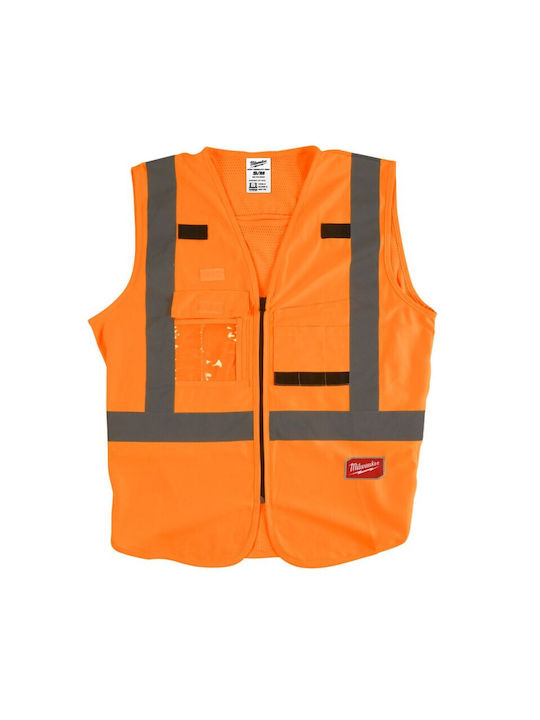 Milwaukee Men's Safety Vest with Reflective Film Yellow