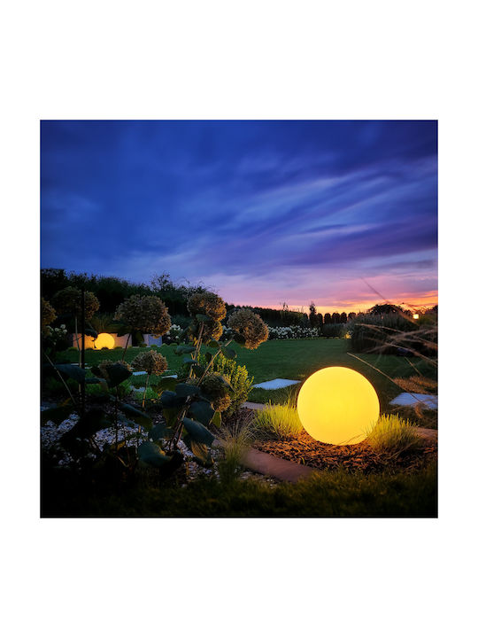 Eko Light Outdoor Floor Lamp Globe for E27 Socket IP44 White