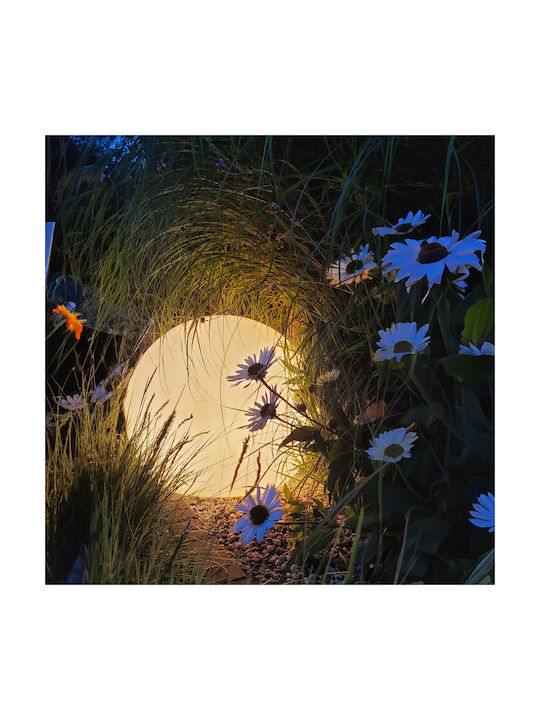 Eko Light Outdoor Floor Lamp Globe for E27 Socket IP44 White