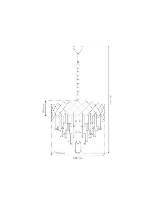 Eko Light CARISMA Полилей 9xE14 Сребрист 2220