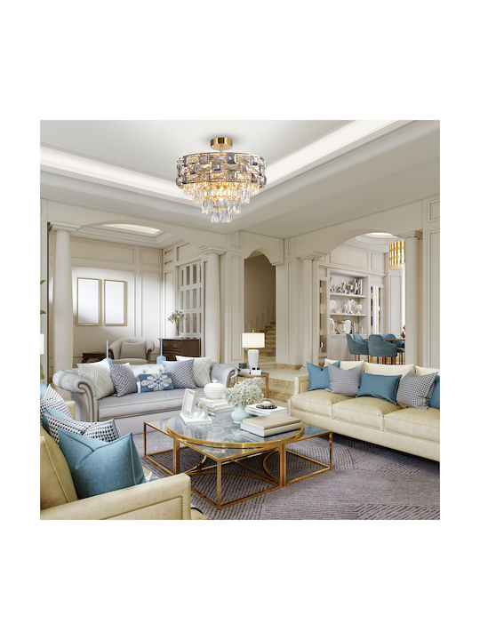 Eko Light LUXURIA Πολυέλαιος 9xE14 Χρυσός 2188