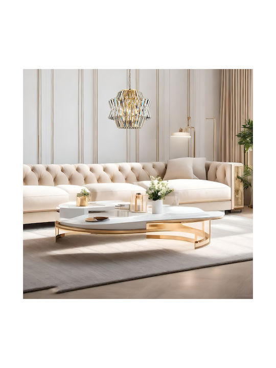 Eko Light Πολυέλαιος με Κρύσταλλα Χρυσός 2400