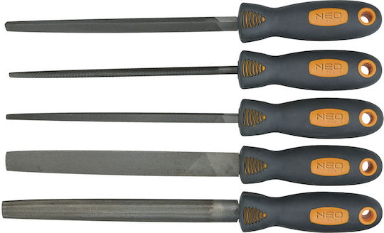 Neo Tools 37-610 Σετ Λίμες με Λαβή 5τμχ