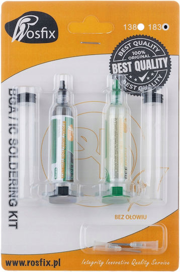 Set de lipit Rosfix Proflux 338 + Lipitură lichidă 183°C + 2x Piston 2x Ac