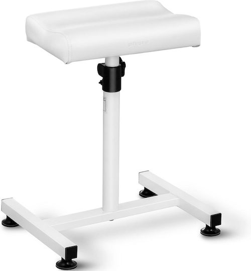 Suport Cosmetic pentru Picioare Pedichiură Reglabil pe Înălțime Până la 75 Cm 80 Kg Alb