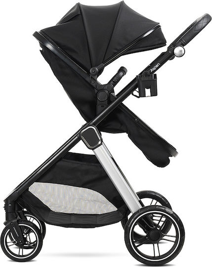 Lorelli Aspen Adjustable 2 in 1 Baby Stroller Suitable for Newborn Black