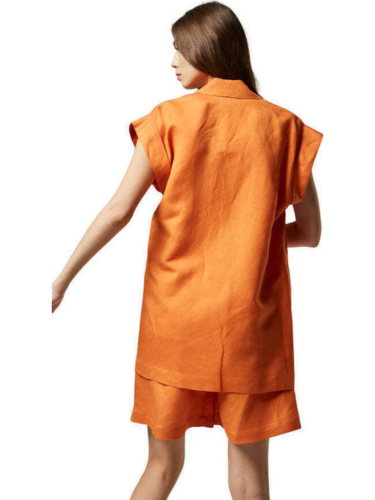 Never On Sunday Women's Blazer Orange
