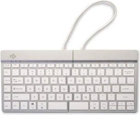 R-Go Tools Split Kabellos Bluetooth Nur Tastatur Englisch UK Weiß