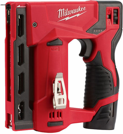 Milwaukee Καρφωτικό Μπαταρίας M12 BST-202X 12V 2x2Ah για Συνδετήρες 4933459635