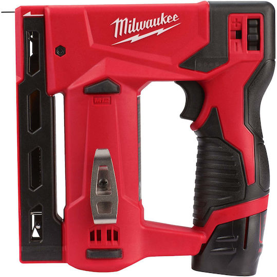 Milwaukee Καρφωτικό Μπαταρίας M12 BST-202X 12V 2x2Ah για Συνδετήρες 4933459635
