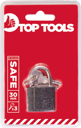 Top Tools Vorhängeschloss Messing mit Schlüssel 30mm 1Stück