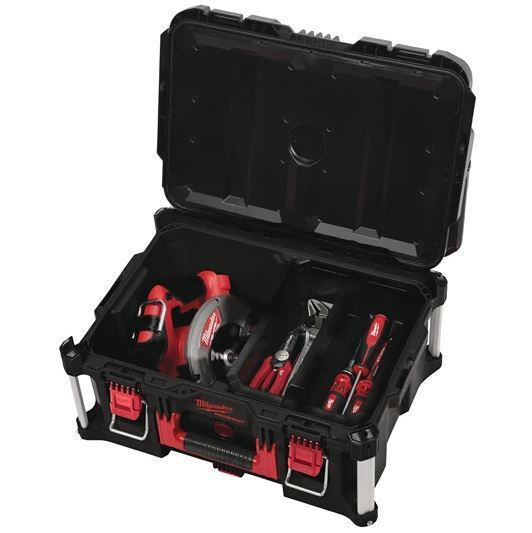 Milwaukee Cu roți Plastic Căruță 3 Secțiuni cu Geantă de scule L56xA41xÎ88cm PackOut