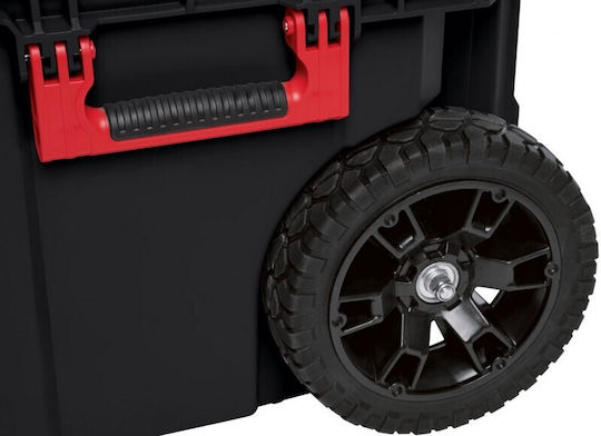 Milwaukee Cu roți Plastic Căruță 3 Secțiuni cu Geantă de scule L56xA41xÎ88cm PackOut