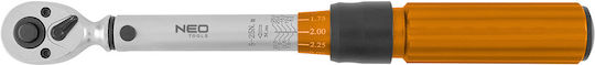 Neo Tools Drehmomentschlüssel Kare 1/4" Ropi 5-25 Nm mit Länge 10cm