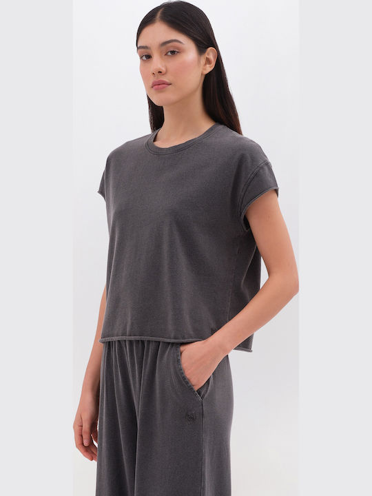 Γυναικείο T-shirt Vintage Black