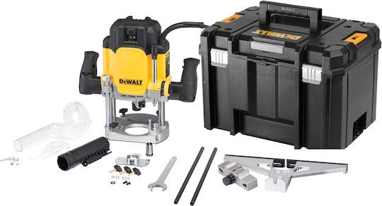 Dewalt DW622KT-QS Κάθετη Φρέζα 1400W με Ρύθμιση Ταχύτητας και με Σύστημα Αναρρόφησης