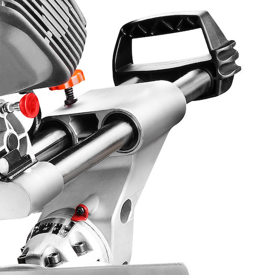 Graphite Kapp- und Gehrungssäge Elektrisch 1800W Schiebesäge mit Schnittführung Laser & Scheibendurchmesser 210mm
