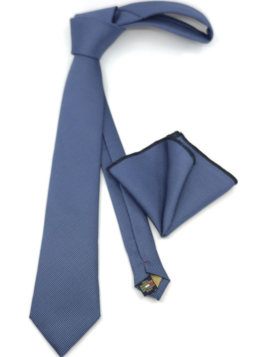 Legend Accessories Herren Krawatten Set Gedruckt in Blau Farbe