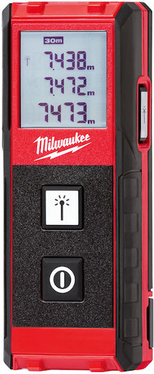 Milwaukee Μέτρο Laser LDM 30 με Εύρος Μέτρησης 0.15m-30m