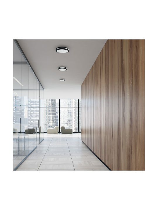 Eko Light Deckenleuchte für den Außenbereich mit integriertem LED in Schwarz Farbe 2426