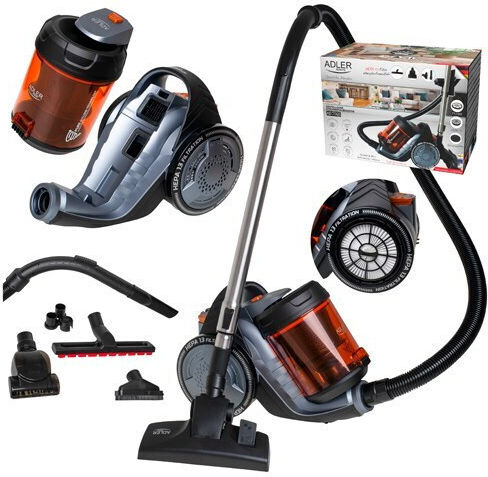 Adler AD 7065 Прахосмукачка 700W С контейнер 1.6лт Черна
