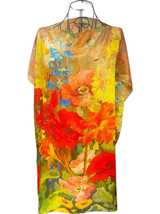 Rochie Poncho pentru Femei 24mn Roșu Havana Maro O Mărime Intl