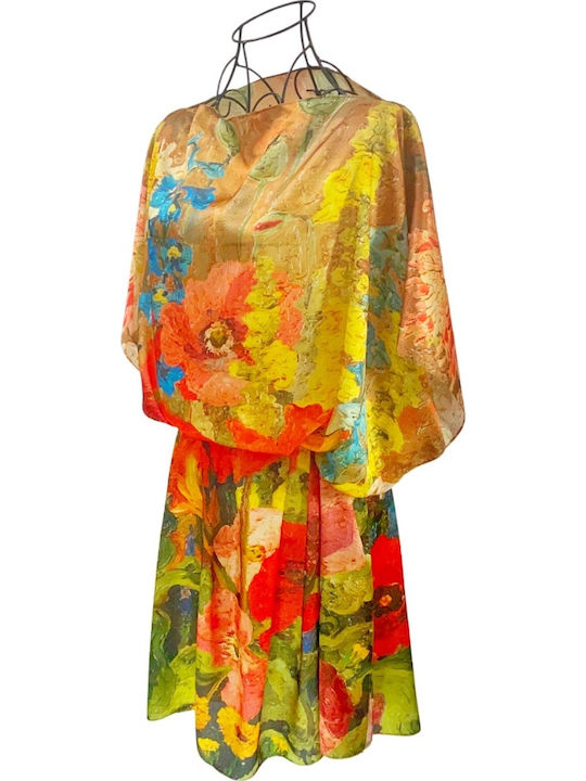 Rochie Poncho pentru Femei 24mn Roșu Havana Maro O Mărime Intl