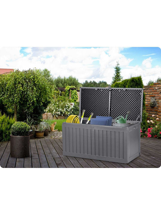 Plonos Außenlagerbox Kunststoff 270Es Gray L109xB51xH55cm