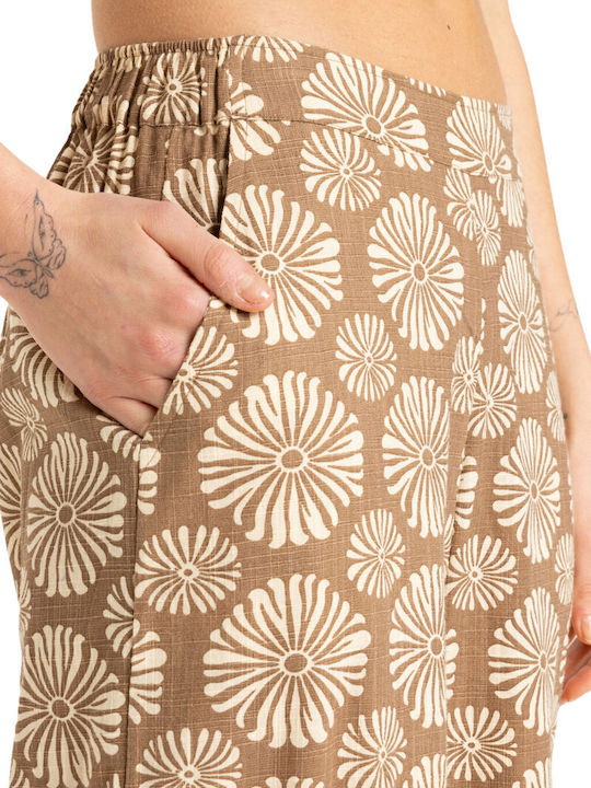 Avenue Women's Fabric Trousers Floral Portobella Tropical Tile