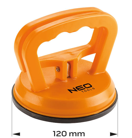 Neo Tools Μονή Βεντούζα Πλαστική Διαμέτρου 120mm με Ικανότητα Συγκράτησης 40kg