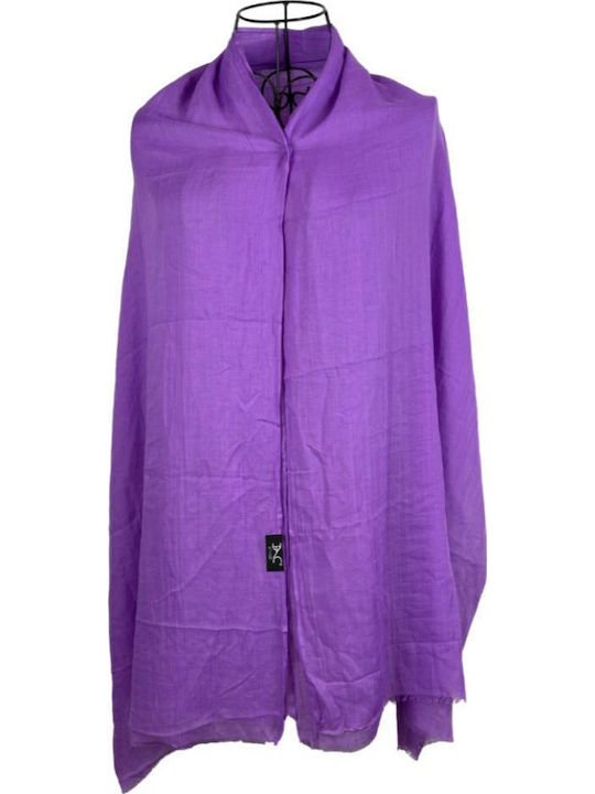 Solid Women's Scarf 25v Purple 180 X 95 Cm