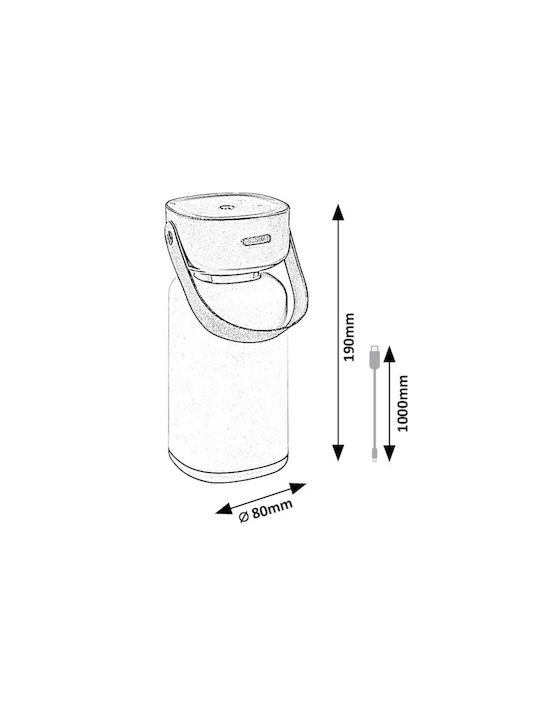 Rabalux Dekorative Lampe Laterna Braun