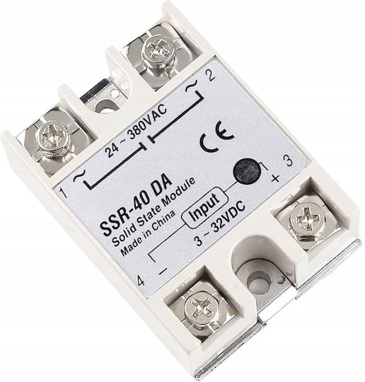Παλμικός Ημιαγωγός Ssr-40 Da 40a 24-380vac Led